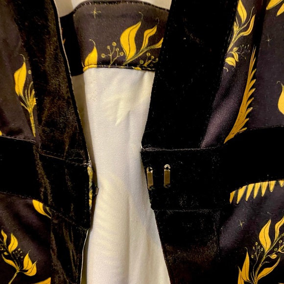 Rebel Love vintage 50’s pinup look Kimono style dress , front closure size L NWT - Picture 6 of 10